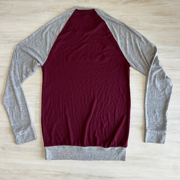 Volkswagen Baseball Jersey in Maroon and Grey - Picture 4 of 5